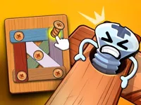 Wood Bolts Nuts Screw Pin Puzzle image
