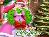 Ariel The Little Mermaid Christmas Dres Up image